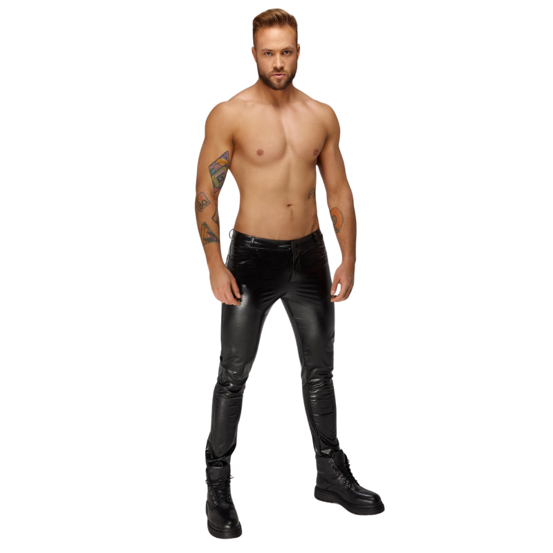 Pantalón Wetlook Noir Handmade H067