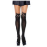 Panty De Leg Avenue Negro Liso 7908 Fantasía Estampado Medias ConGatos