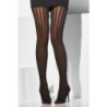 Panty Fever Hosiery Negro Rayas Verticales