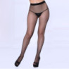 Panty Midnight Negro Crystal Rhinestone Fishnet