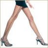 Panty Music Legs Negro Red 5063