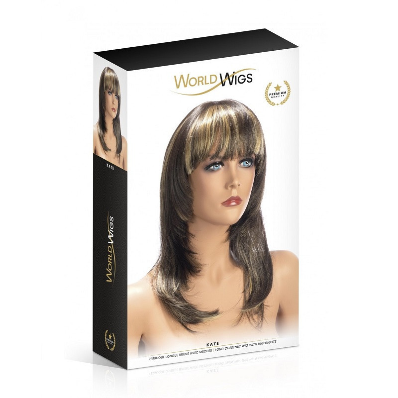 Peluca World Wigs Castaña con Mechas Kate