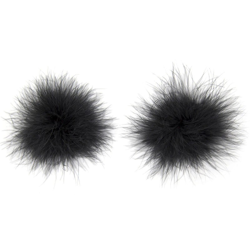 Pezoneras Pluma Marabú Negras