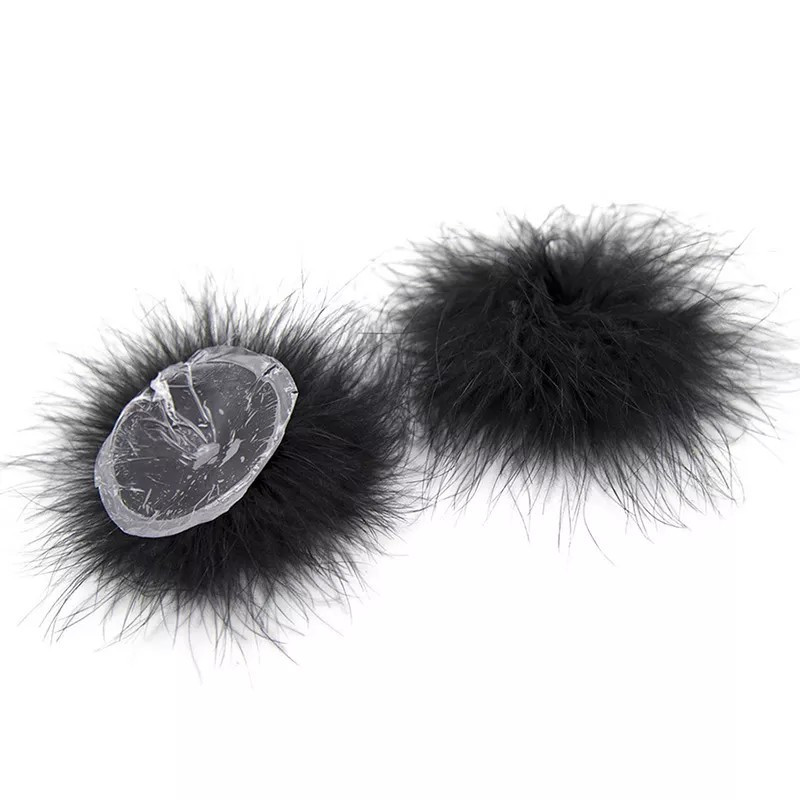 Pezoneras Pluma Marabú Negras