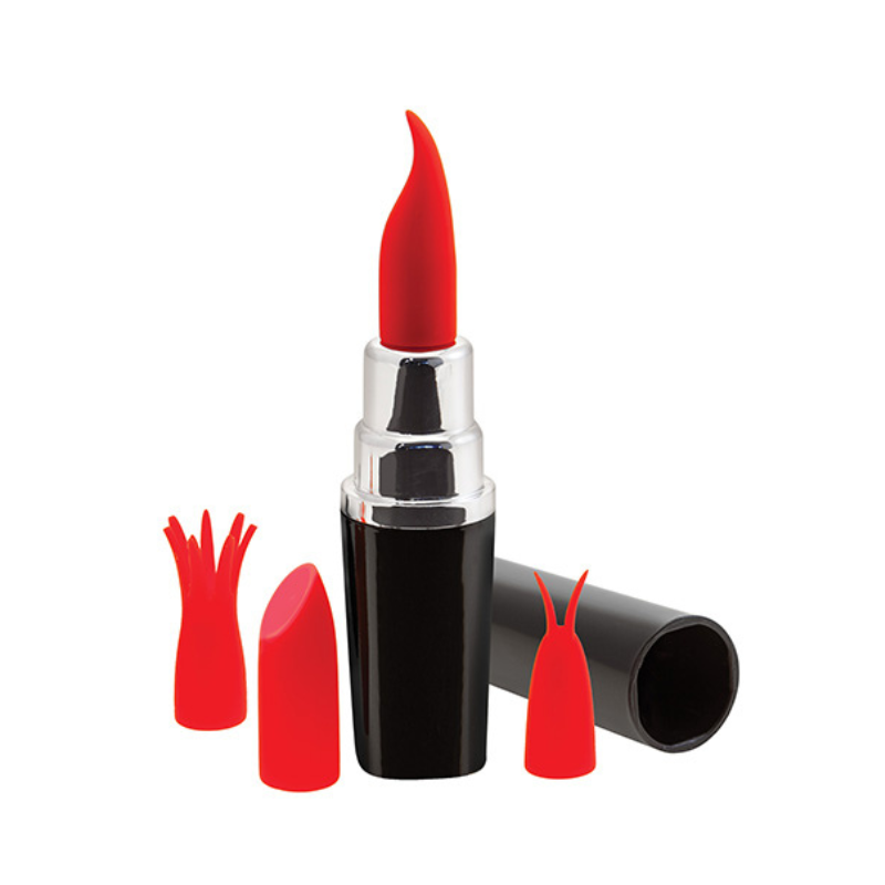 Pintalabios Vibrador Recargable Cabezales Intercambiables