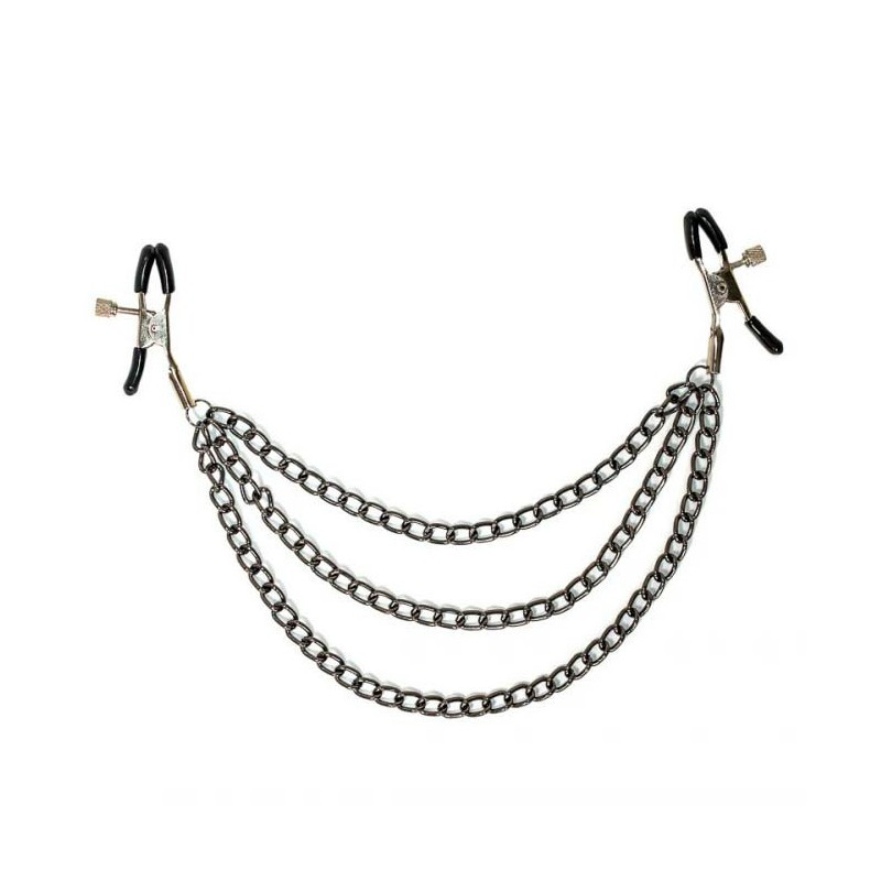 Pinzas Pezones Cadena Triple Lola Party Hard