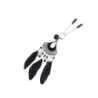 Pinzas Pezones Plumas Negras 100955