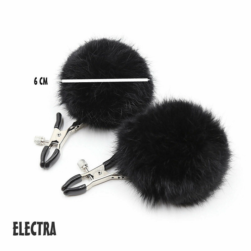 Pinzas Pezones Pompones Sexy Electra