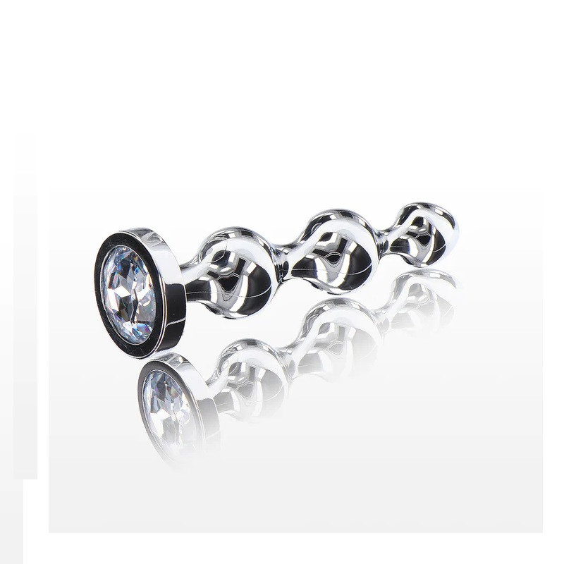 Plug Anal Metal Anal Play Toy Joy Diamond Star Beads Medium