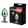 Plug Anal Metal Attraction Strass Multicolor Talla L