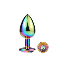 Plug Anal Metal Attraction Strass Multicolor Talla L
