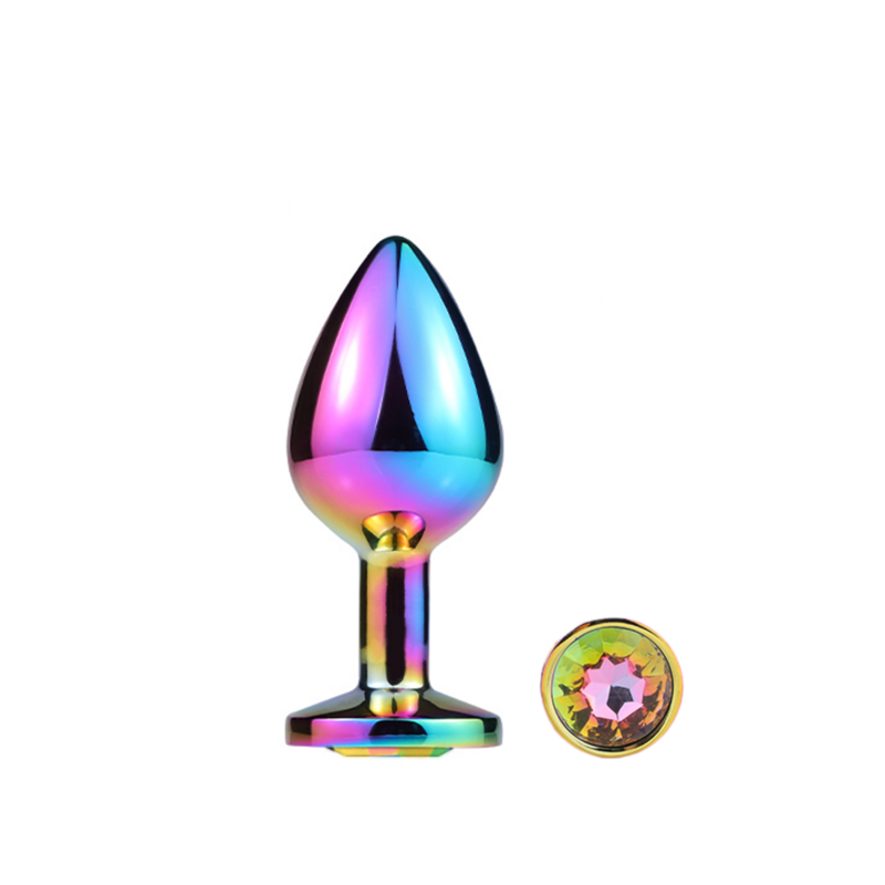 Plug Anal Metal Attraction Strass Multicolor Talla M