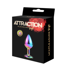 Plug Anal Metal Attraction Strass Multicolor Talla M