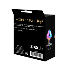 Plug Anal Metal Attraction Strass Multicolor Talla M