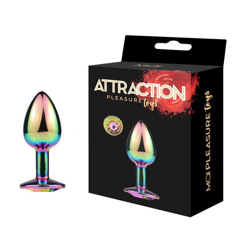 Plug Anal Metal Attraction Strass Multicolor Talla S