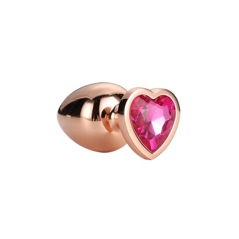 Plug Anal Metal Gleaming Love Rose Gold Dream Toys M