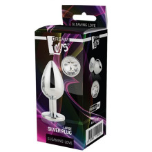 Plug Anal Metal Gleaming Love Silver Dream Toys L
