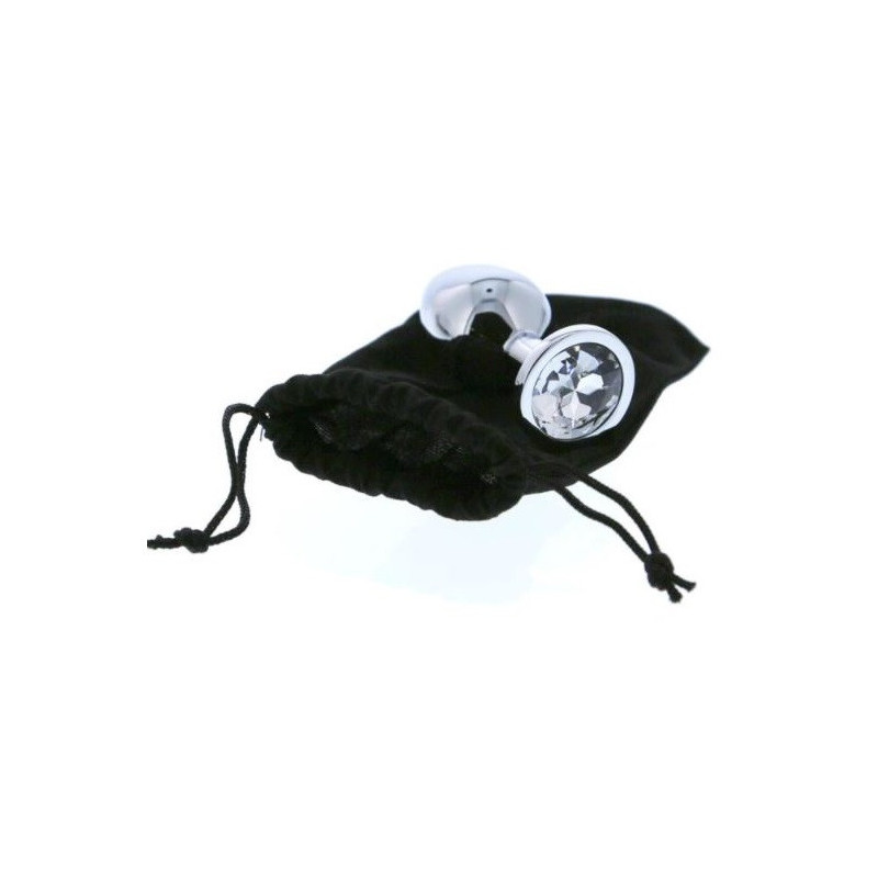 Plug Anal Metal Gleaming Love Silver Dream Toys L