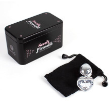Plug Anal Metal Strass Corazón Transparente Caja Talla S
