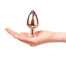 Plug Anal Metal Strass Negro Dorcel