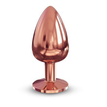 Plug Anal Metal Strass Negro Dorcel