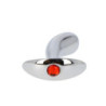 Plug Anal Metal Strass Rojo Tope Ancla