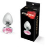 Plug Anal Metal Strass Rosa Mai 74 Talla L
