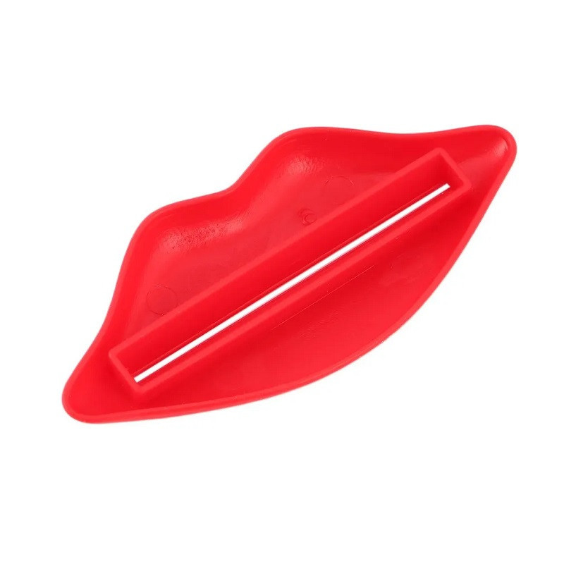 Prensa Tubo Pasta Dental Labios Rojos