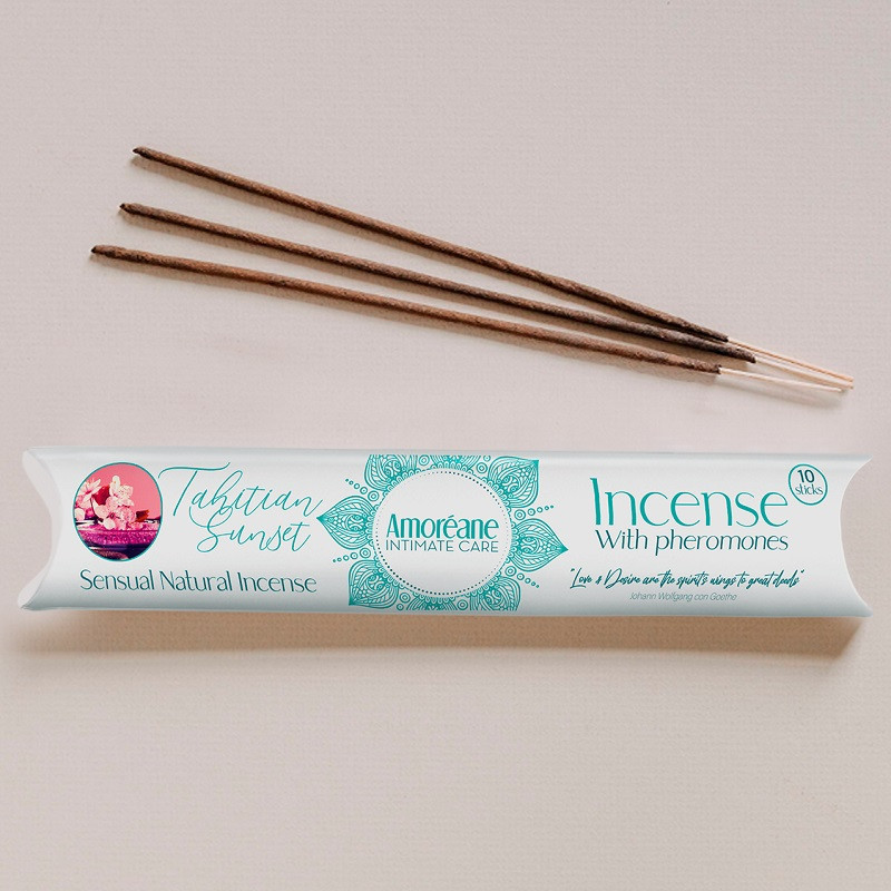 Set 10 Varillas Sensual Natural Incense Amoreáne Tahitian Sunset
