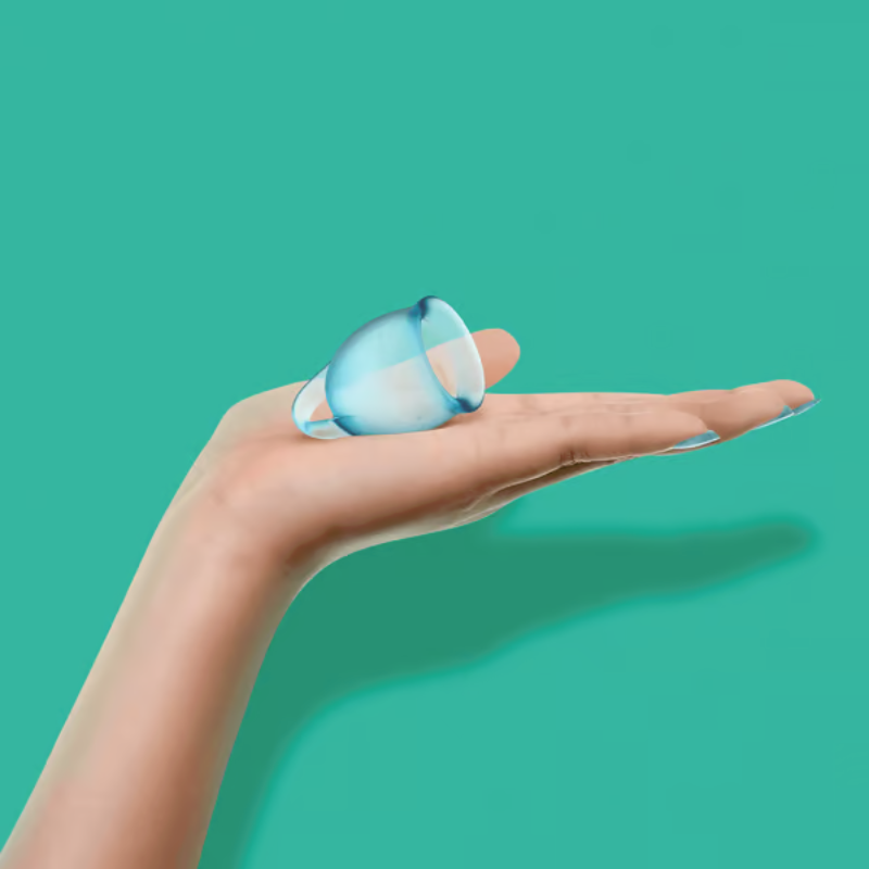 Set 2 Copas Menstruales Satisfyer Feel Confident Turquesa