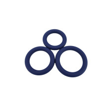 Set 3 Anillos Loving Joy Thick Silicone Cock Rings Azul