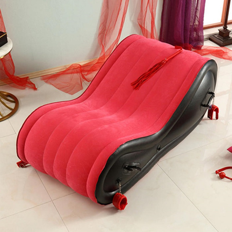 Sillón Hinchable Diván Grande + Esposas + Hinchador Eléctrico Sillón Hinchable Diván Grande + Esposas + Hinchador Eléctrico