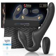Strapless Arnés Femenino Doble Con Vibración y Pulsación Control Remoto Ibiza
