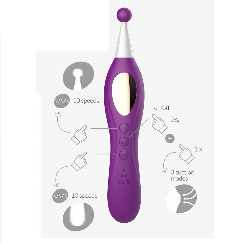 Succionador Con Vibración Crushious Trinity 3 en 1