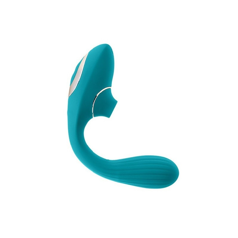 Succionador con Vibración S pleasures Dual Suction Turquesa