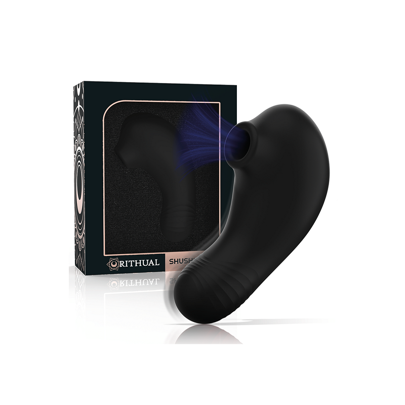 Succionador Vibrador Rithual Shushu Pro Estimulador Clitorial Negro