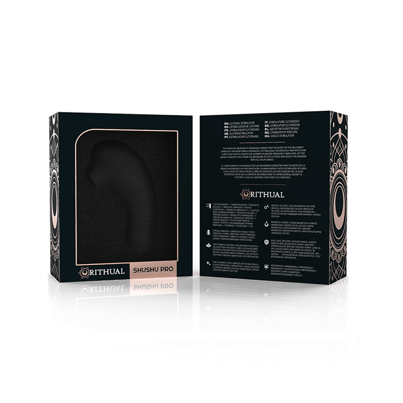 Succionador Vibrador Rithual Shushu Pro Estimulador Clitorial Negro
