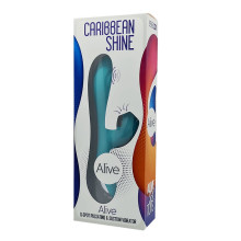 Succionador y Vibrador Alive Caribbean Shine Azul