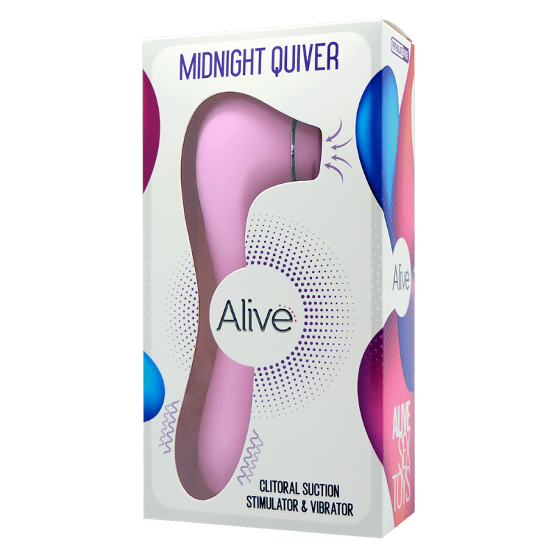 Succionador y Vibrador Alive Midnight Quiver Rosa