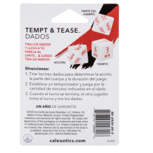 Set Dados Acción, Parte del Cuerpo y Tiempo