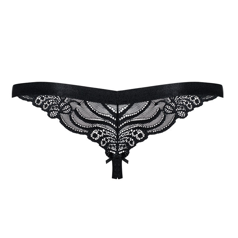 Tanga Abierto De Obsessive Negro 828
