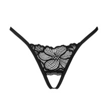 Tanga Abierto de Obsessive Negro Serafia