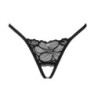Tanga Abierto de Obsessive Negro Serafia