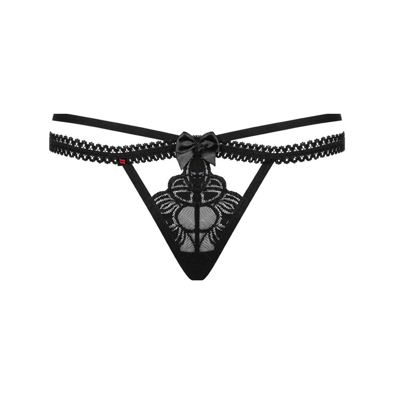 Tanga De Obsessive Negro Wonderia