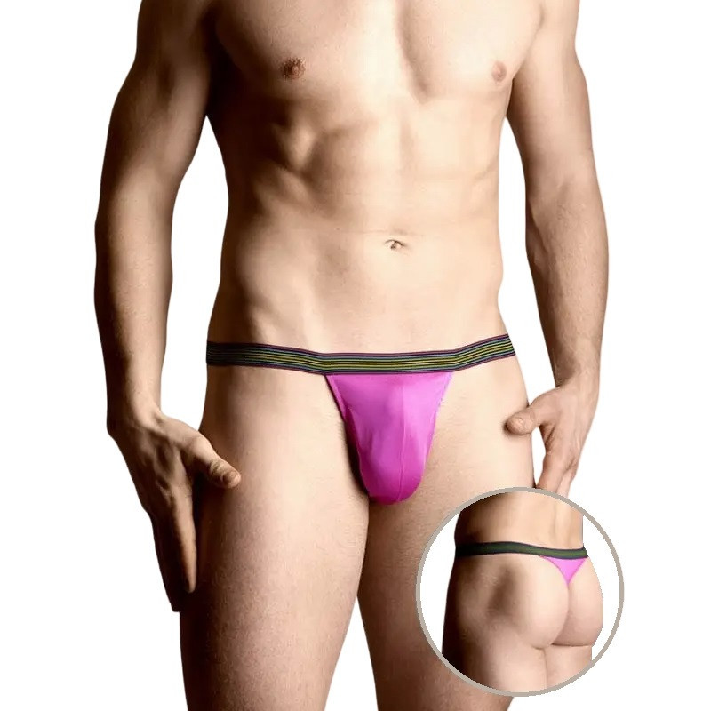 Tanga Softline 4496 Masculino Rosa Neón