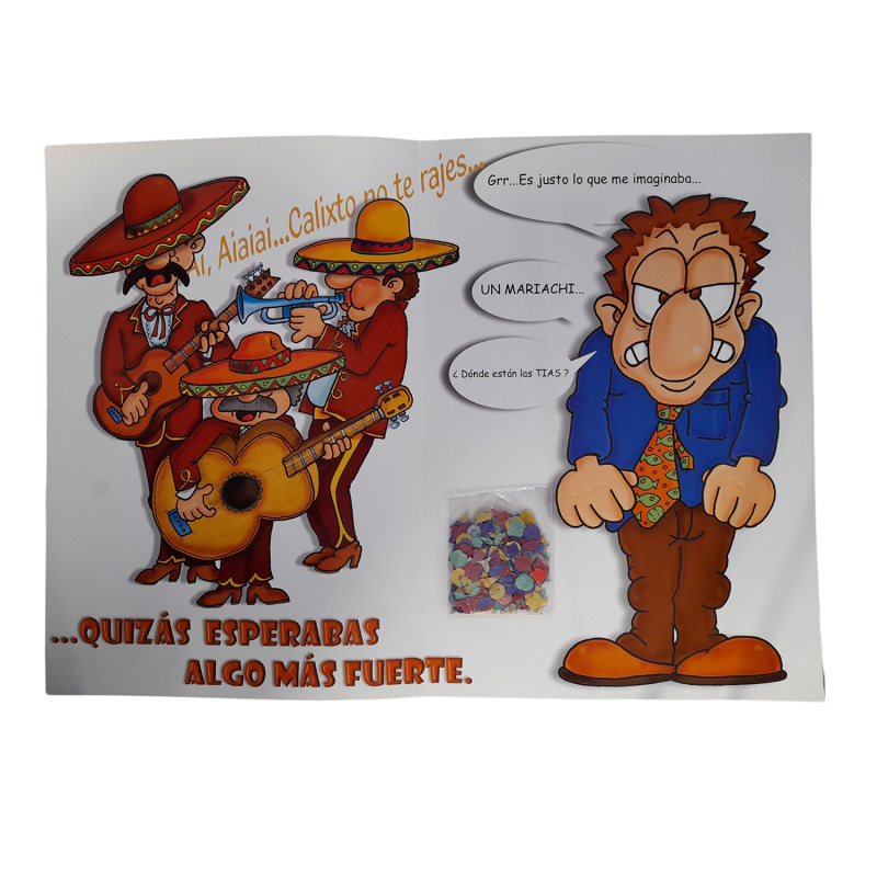 Tarjeta  Te Hemos Preparado una Despedida con Mucha Marcha