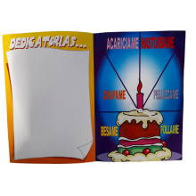 Tarjeta Feliz Cumpleaños Tarta de Deseos