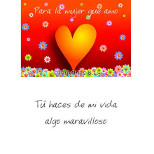 Tarjetín Para La Mujer Que Amo
