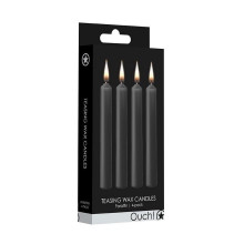 Vela Ouch Pack 4 Velas Parafina Teasing Wax Negras
