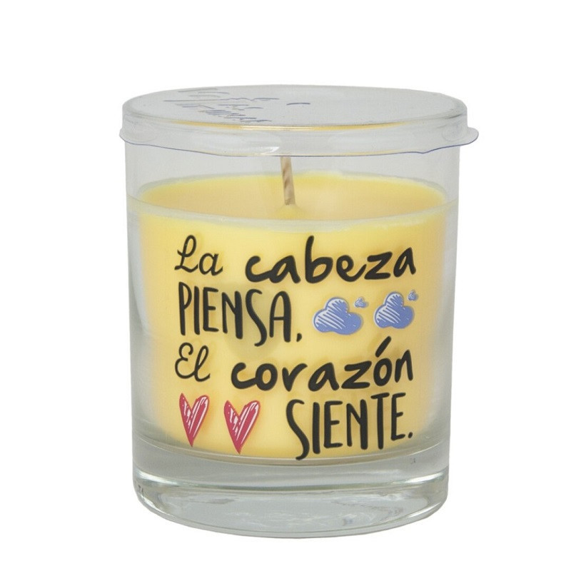 Vela Vaso Perfumada Mensaje Piensa Vela Vaso Perfumada Mensaje Piensa